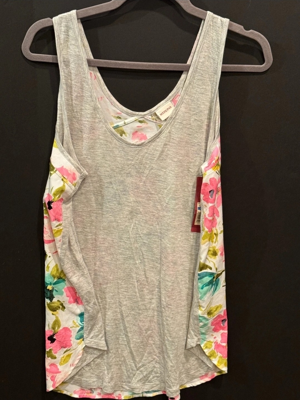 Merona Floral Layered Tank Top – Size Medium